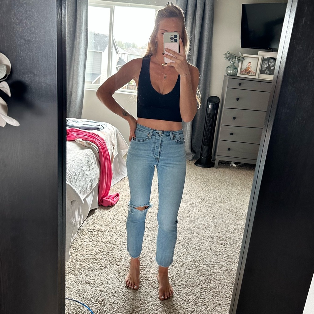Levi Wedgie Straight Jeans